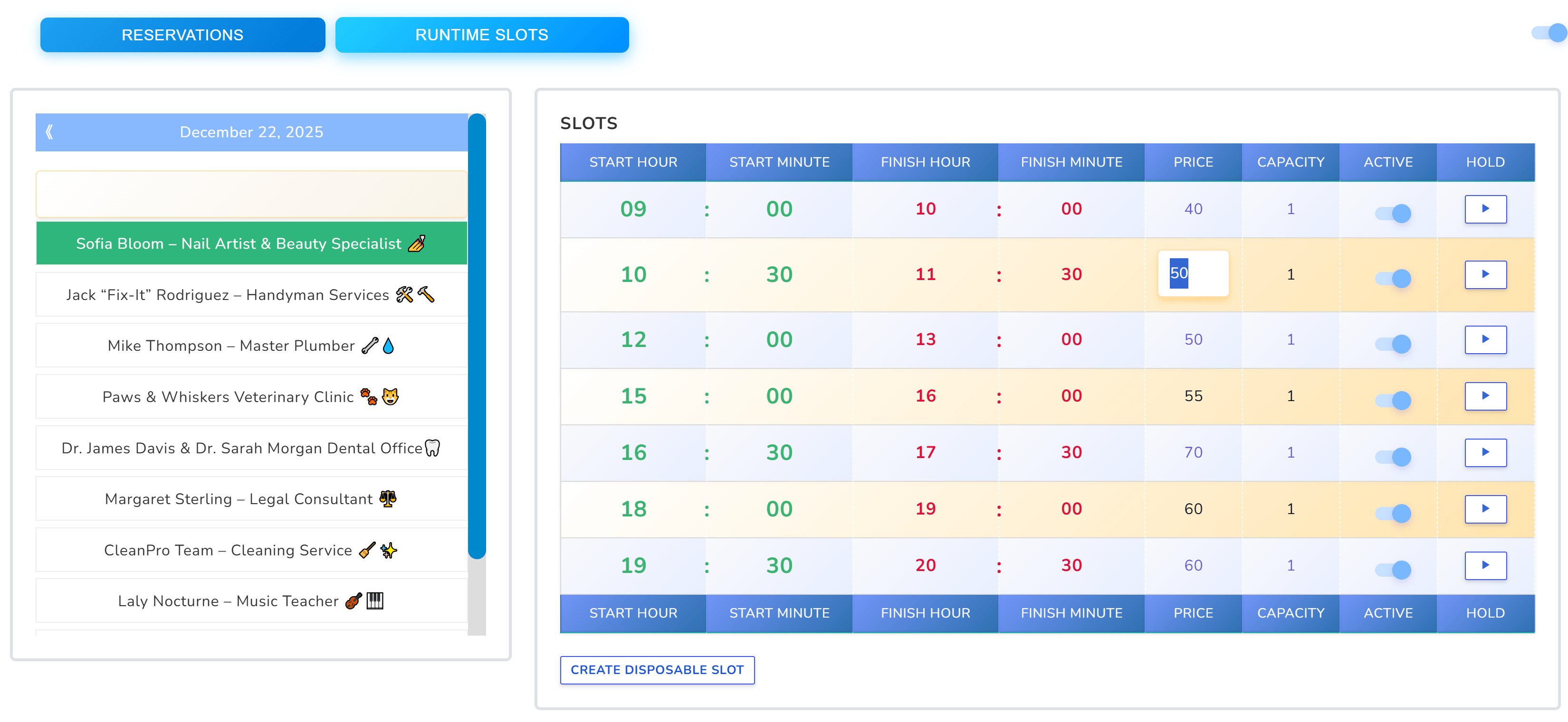 botoscope booking system