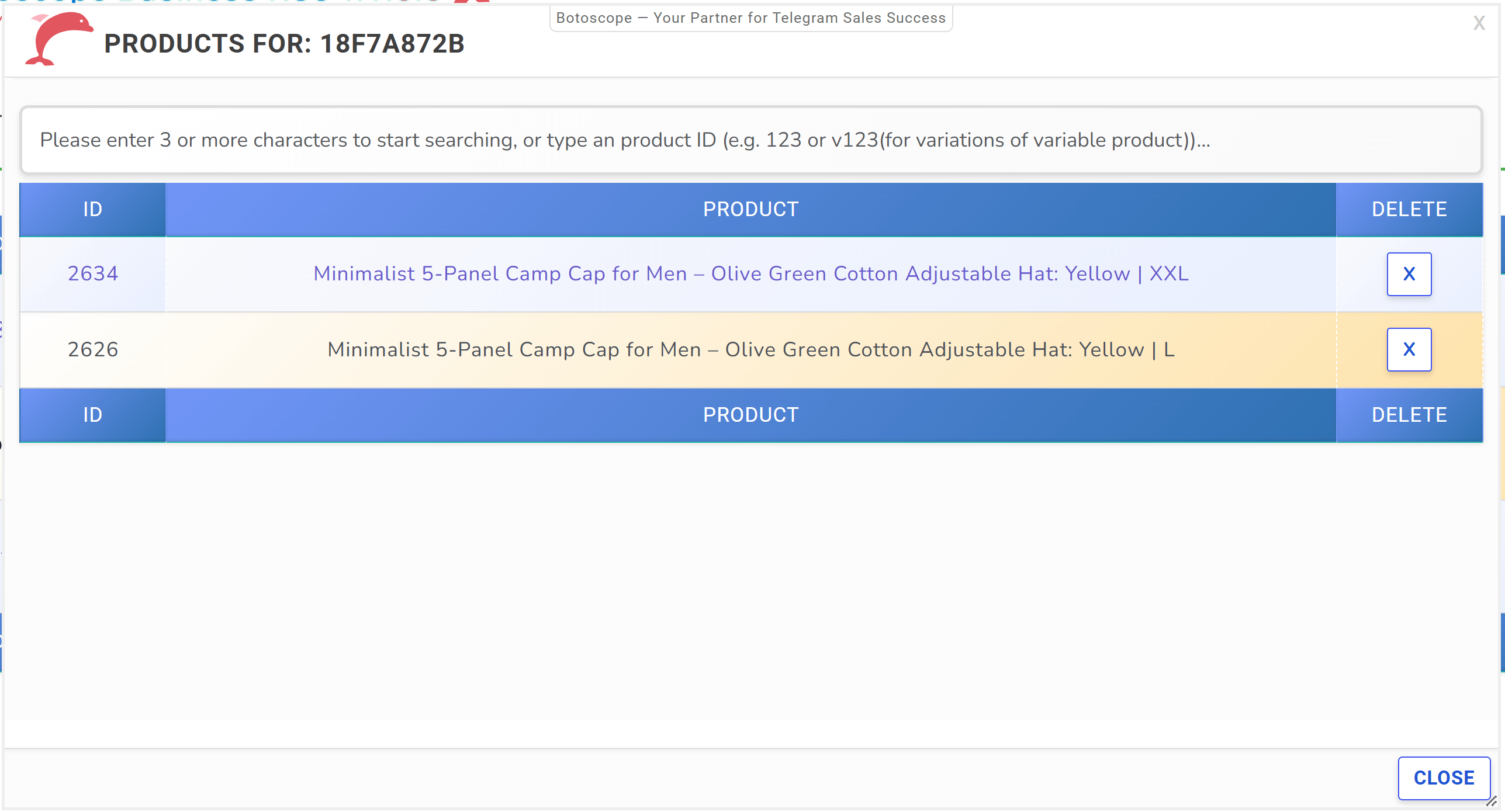botoscope coupons system