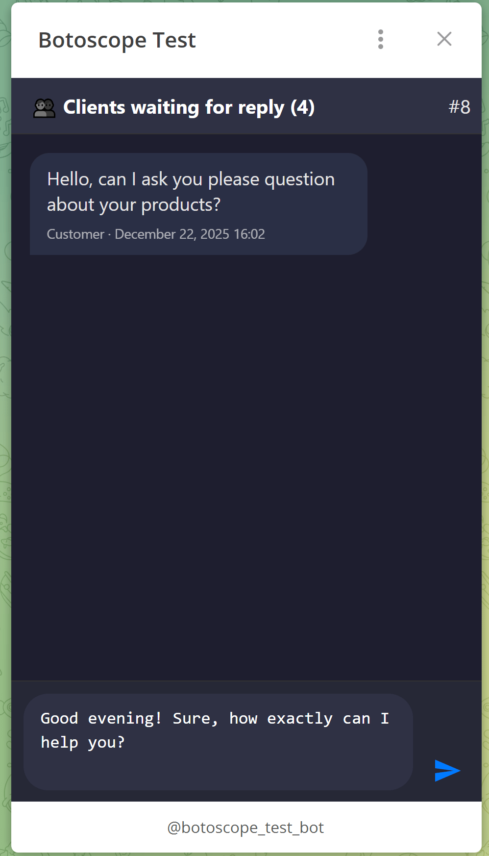 botoscope business in pocket